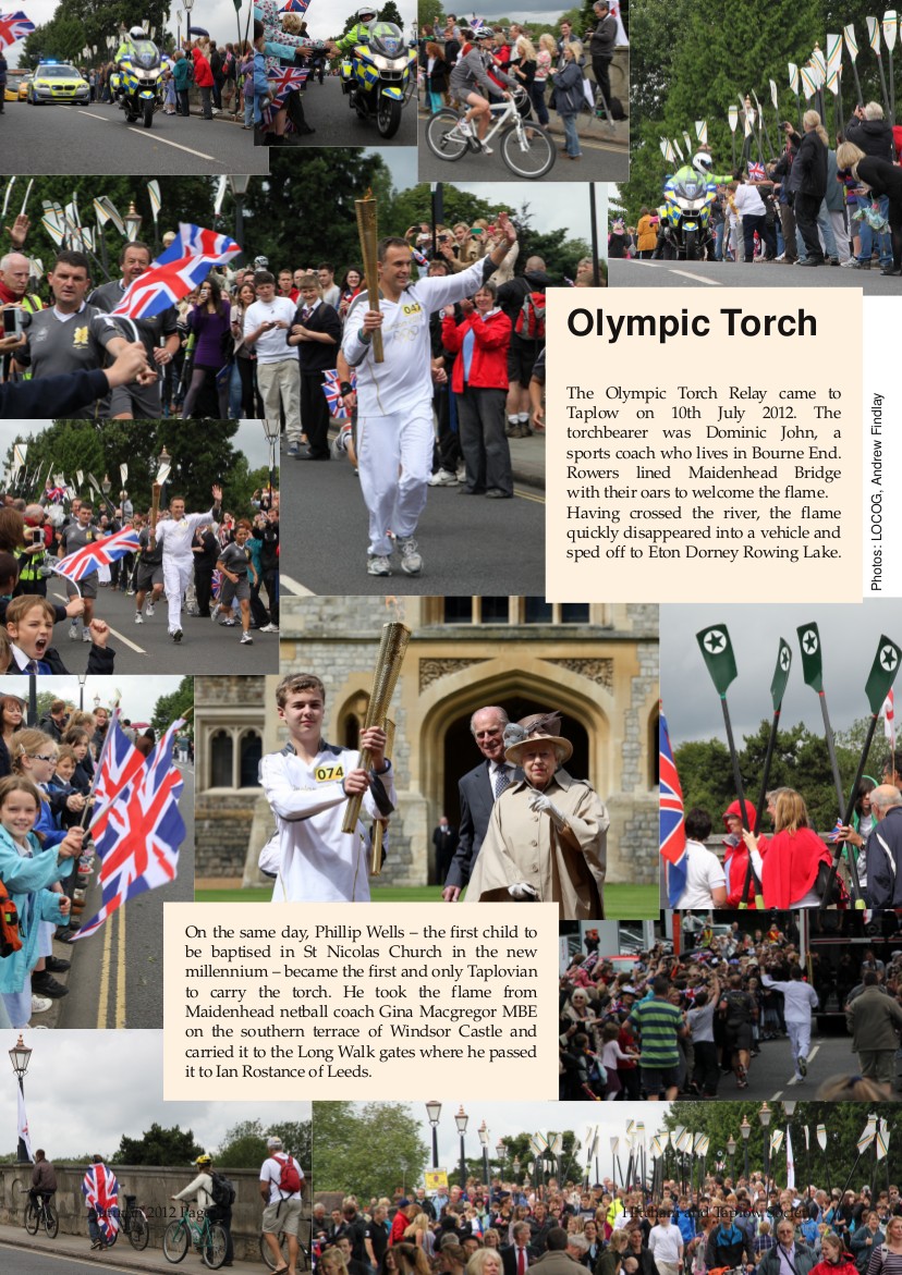 The Olympic Torch in Taplow