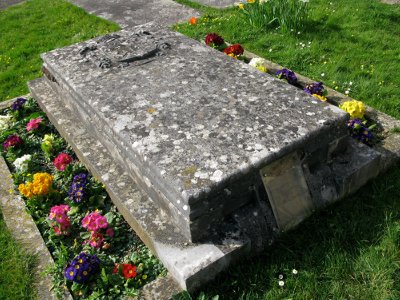 Gravestone in Hitcham churchyard
