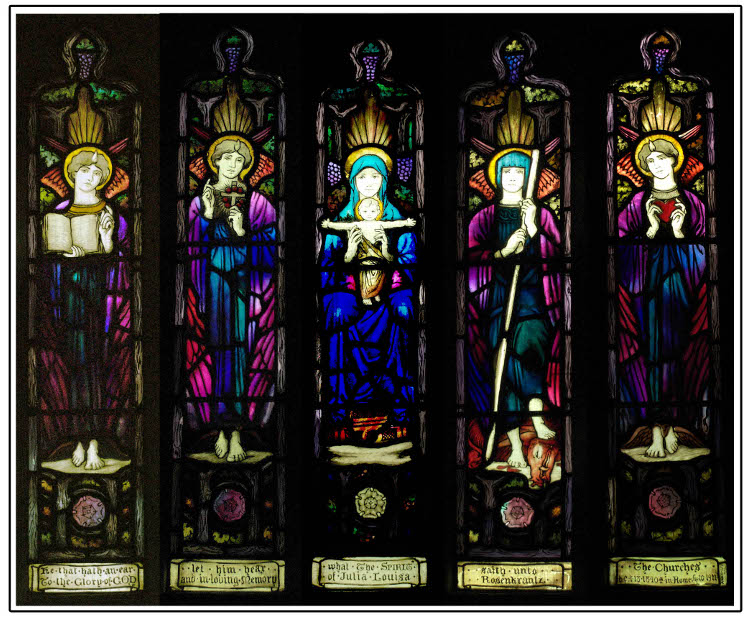 The Rosencrantz windows in St Nicolas church