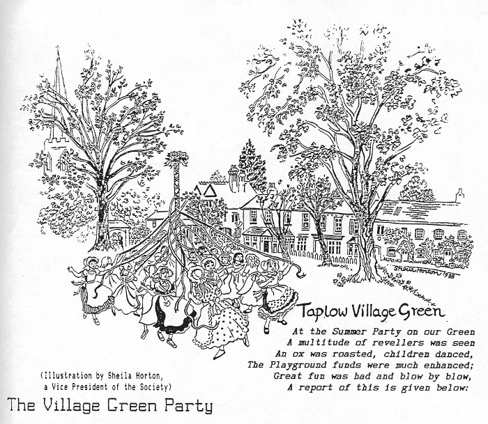 Village Green Party illustration by Sheila Horton