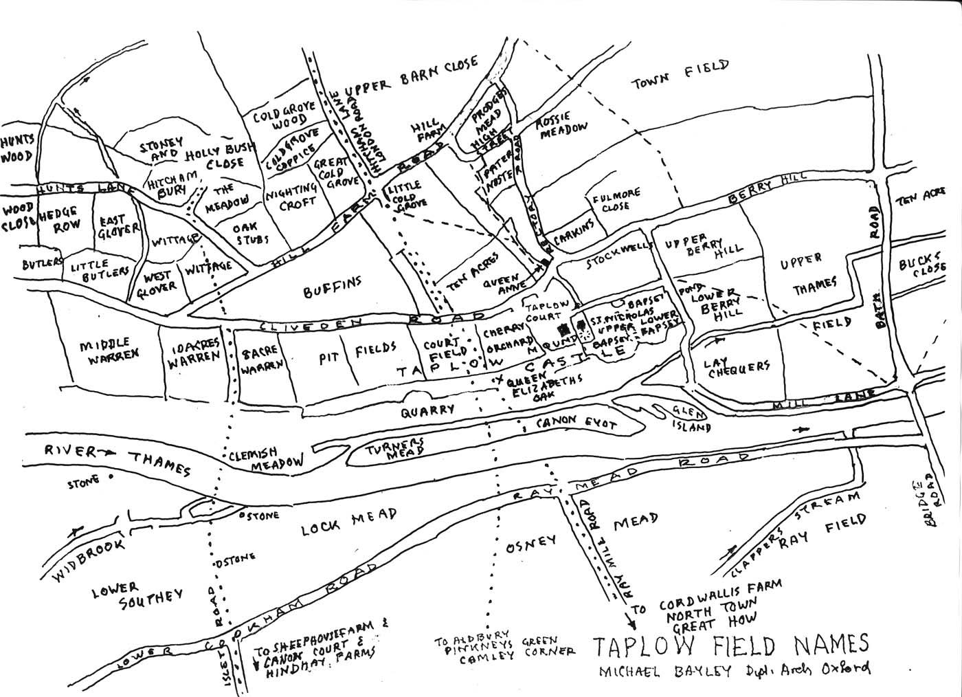 Taplow Field Names